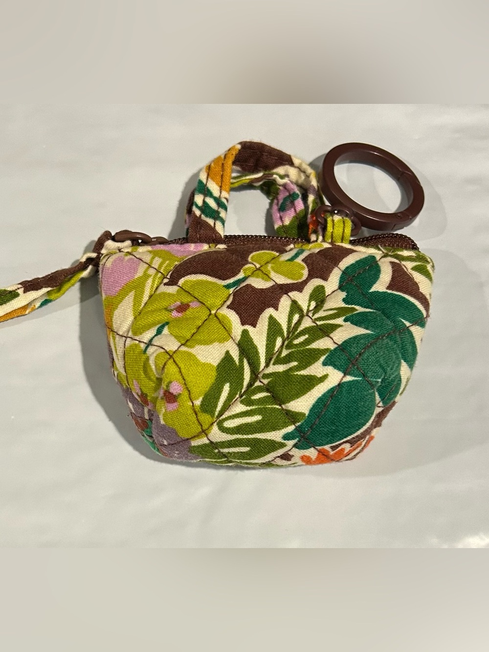 Ver Bradley Classic Tote Bag Charm in Evening Garden
